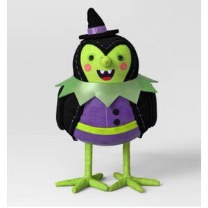 Featherly Friends™ 'Spellma' Felt Witch Bird Halloween Figurine Hyde & EEK!
